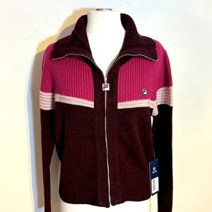 Fila Varsity Style Cardigan NWT Size S